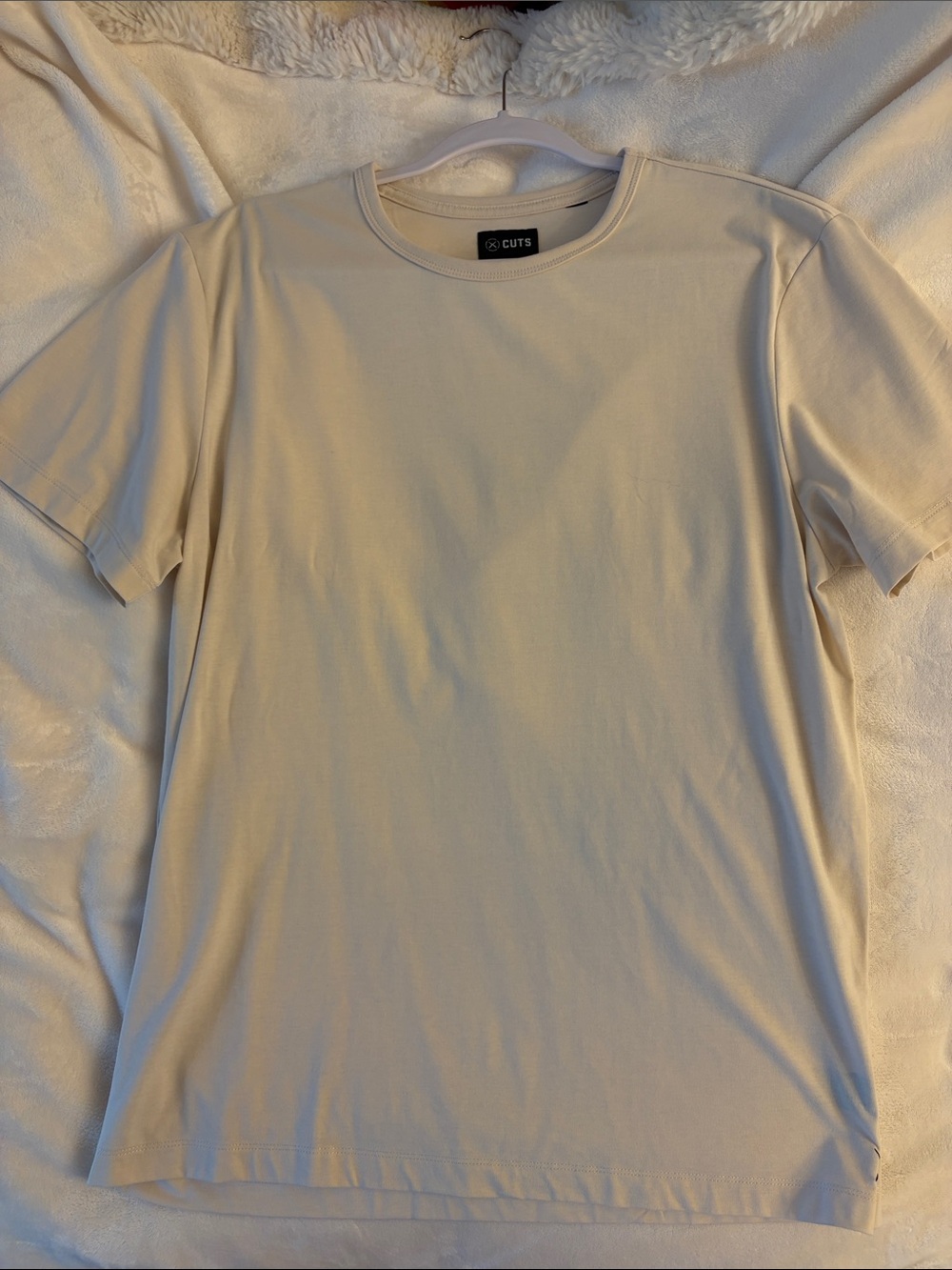Men's Crew Neck T-Shirt in Clay (small hole in back of collar)